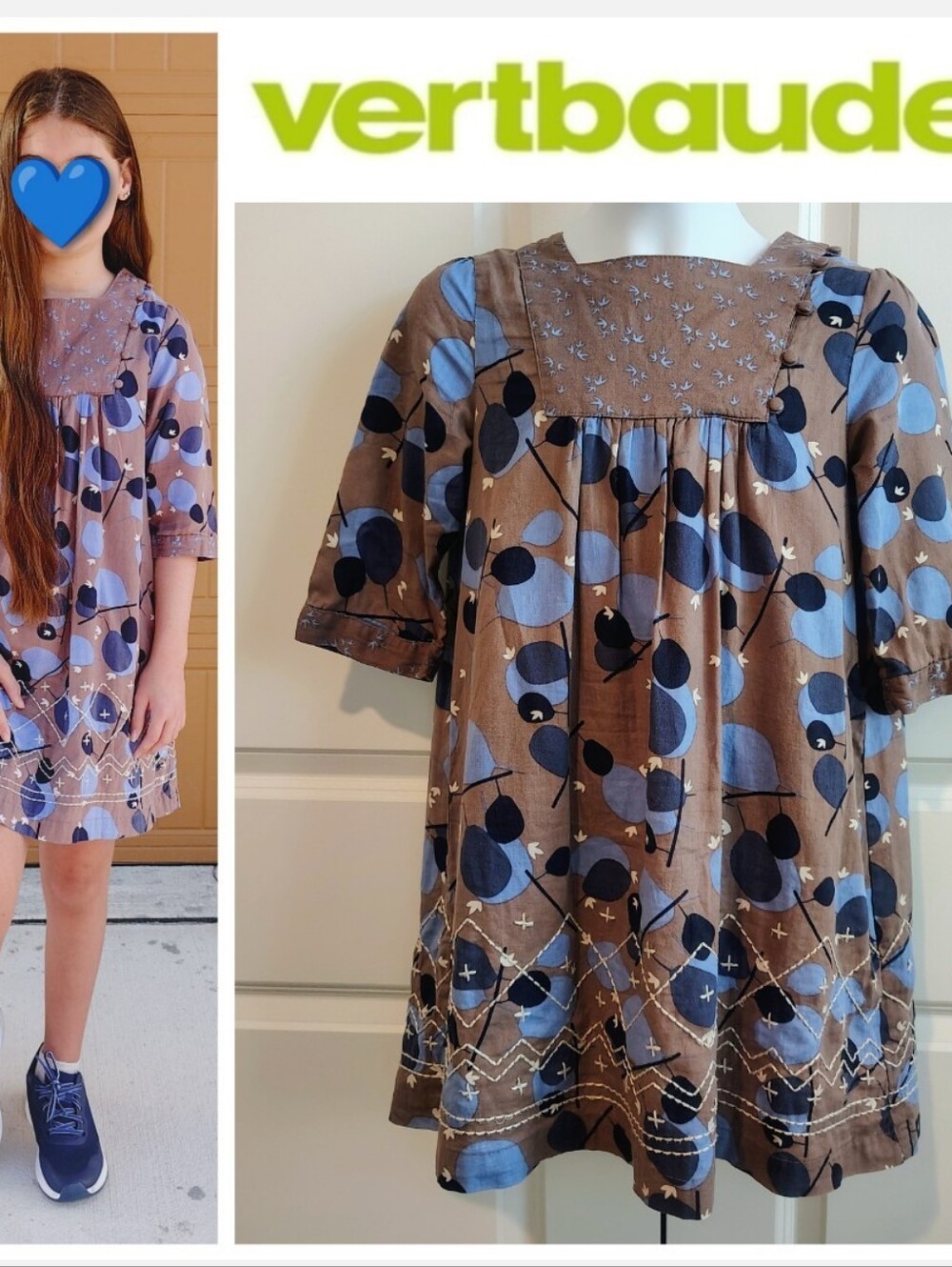 Vertbaudet Abstract Short Dress (French Brand)